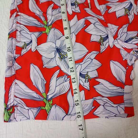 Franks Red Floral Brief Lined Swim Shorts Men's Size M - Picture 12 of 12